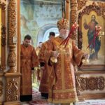 В Неделю 6-ю по Пасхе, о слепом, епископ Новокузнецкий и Таштагольский Владимир совершил Божественную литургию в Спасо-Преображенском кафедральном соборе